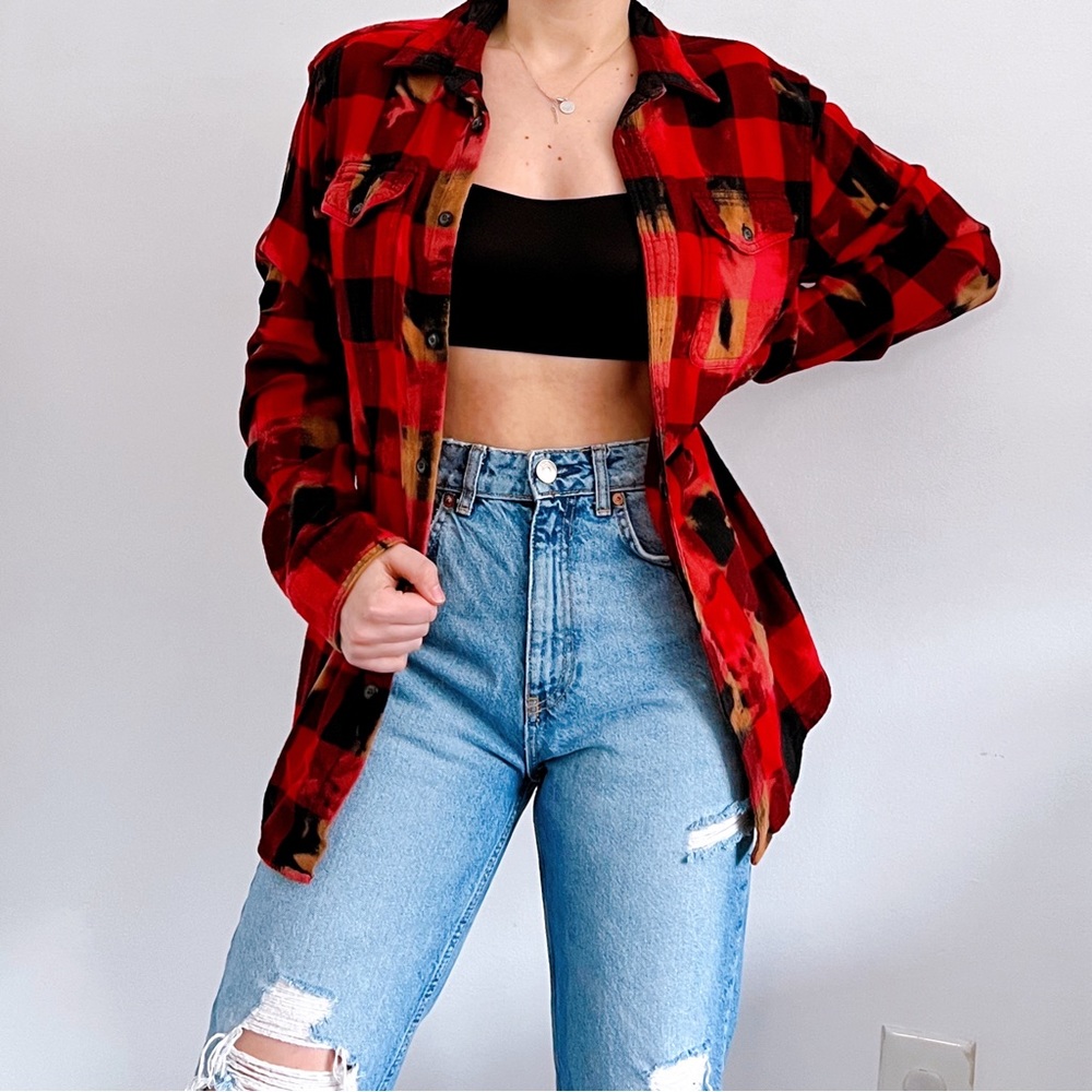 Bleach Dyed Flannel